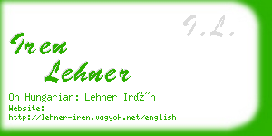 iren lehner business card